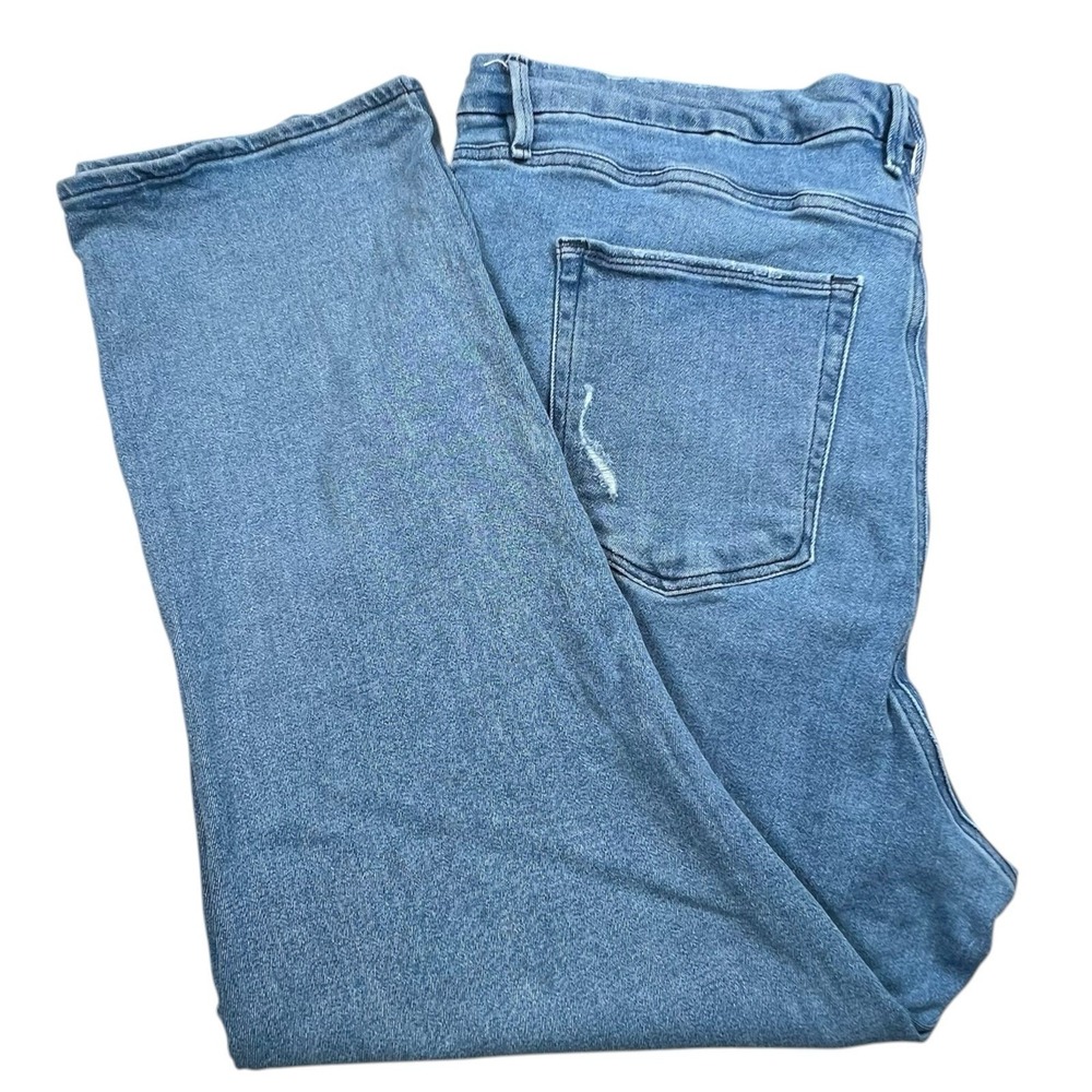 Good American Womens‎ Plus Size 22 Good Straight High Waist Ankle Jeans #GS941T